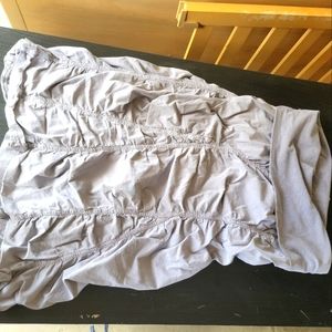 Knee length slouch skirt